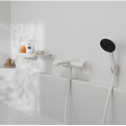 Vannas un dušas maisītājs Hansgrohe Tecturis E, balts matēts