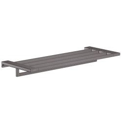 Plaukts ar dvieļu turētāju Hansgrohe AddStoris 65 cm, melns matēts hroms