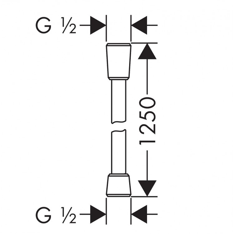 Dušas šļūtene Hansgrohe Isiflex 1.25m, 28272000