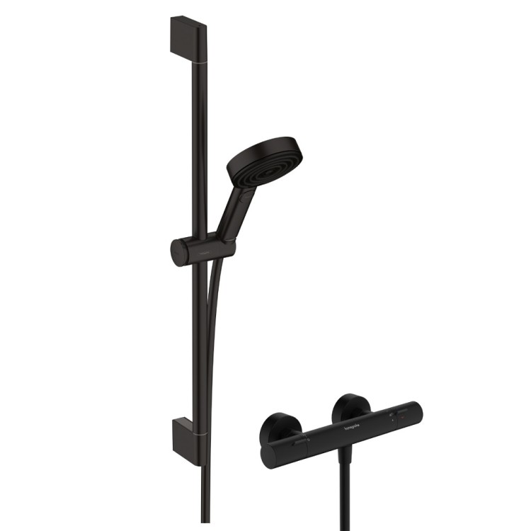 Dušas termostata maisītājs Hansgrohe Ecostat Fine ar Pulsify Select S 105 3jet dušu, 24262670