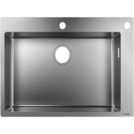 Virtuves izlietne Hansgrohe S711-F660 76x50cm, stainless steel