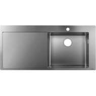 Virtuves izlietne Hansgrohe S715-F450 L 1045x510 mm, stainless steel