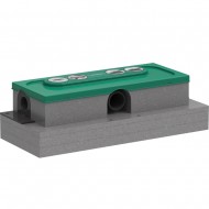 Dušas kanālu montāžas komplekts Hansgrohe traps uBox Universal zems, horizontāls 01000180