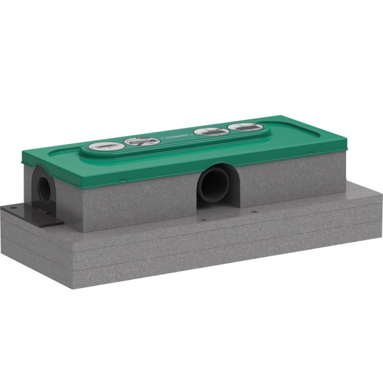Dušas kanālu montāžas komplekts Hansgrohe traps uBox Universal zems, horizontāls 01000180