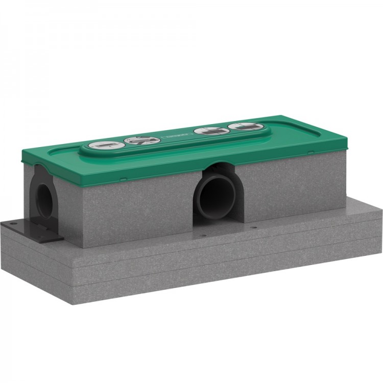 Dušas kanālu montāžas komplekts Hansgrohe traps uBox Universal standard, horizontāls 01001180