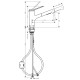 Virtuves izlietnes maisītājs ar izvelkamu izteku Hansgrohe Zesis M33-150, 2jet, 74800000