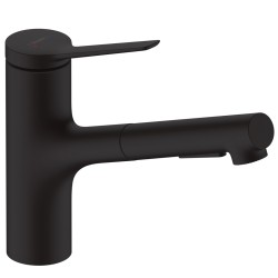 Virtuves izlietnes maisītājs ar izvelkamu izteku Hansgrohe Zesis M33-150, 2jet, 74800670