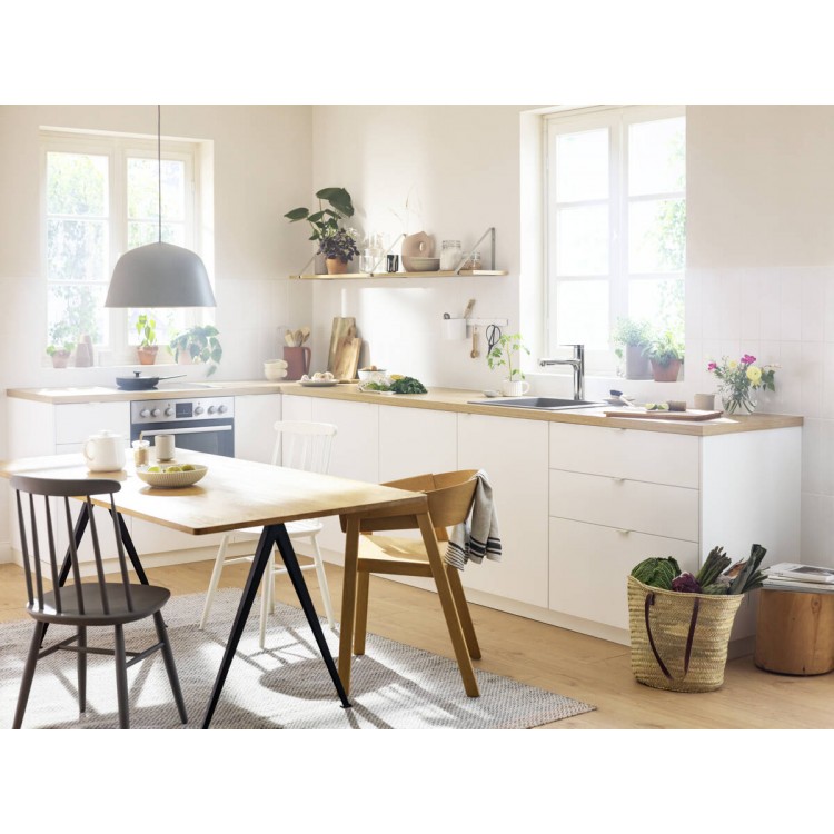 Virtuves izlietnes maisītājs ar izvelkamu izteku Hansgrohe Zesis M33-160, 2jet, 74801670