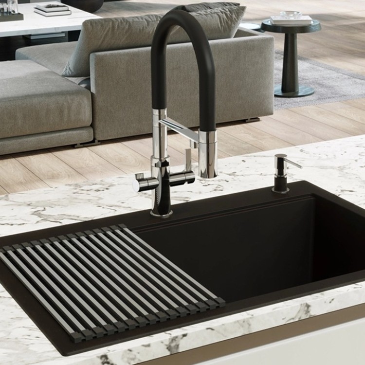 Virtuves izlietnes maisītājs dzeramajam ūdenim Helika Soifos, hroms 7763-001