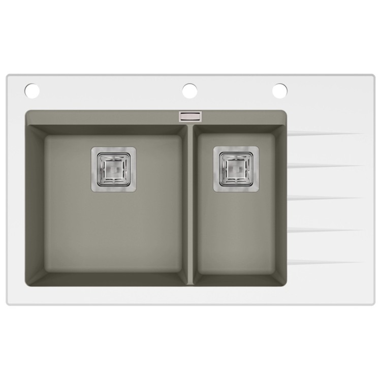 Virtuves izlietne HELIKA Delicia Plus 860x540 mm GQD150-220W