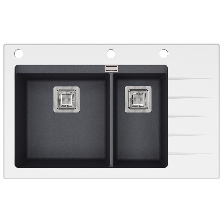 Virtuves izlietne HELIKA Delicia Plus 860x540 mm GQD150-222W