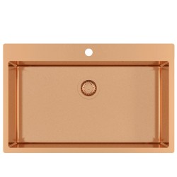 Virtuves izlietne HELIKA TERRA Nerūsējošā tērauda 790x505 mm, varš