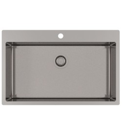 Virtuves izlietne HELIKA TERRA Nerūsējošā tērauda 790x505 mm, grafīts