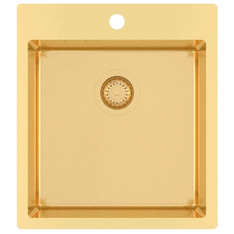 Virtuves izlietne HELIKA TERRA Nerūsējošā tērauda 450x505 mm, zelts
