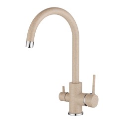 Virtuves izlietnes maisītājs dzeramajam ūdenim Helika Sabiaduo, granīta 2963-110