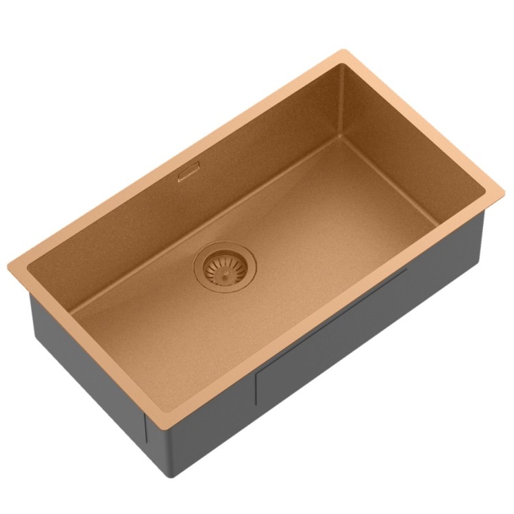 Virtuves izlietne HELIKA NOVA Nerūsējošā tērauda 790x450 mm, varš