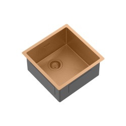 Virtuves izlietne HELIKA NOVA Nerūsējošā tērauda 450x450 mm, varš