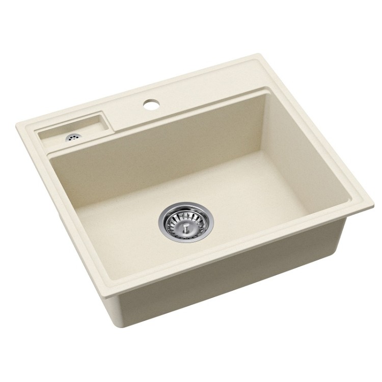 Virtuves izlietne HELIKA QUADRO 560x500 mm, SQU100W-113