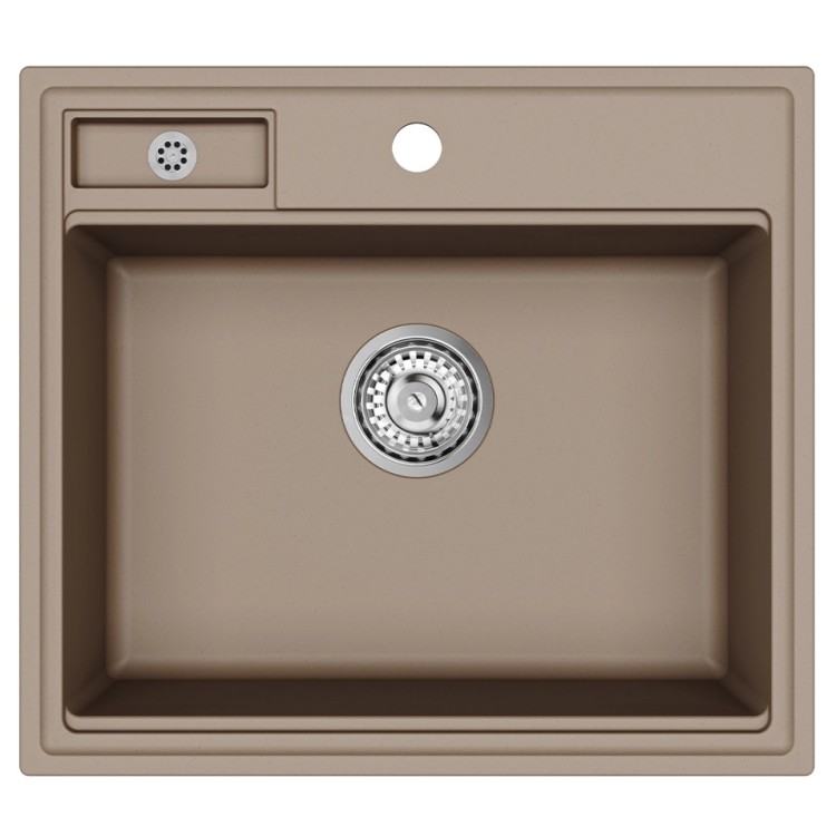 Virtuves izlietne HELIKA QUADRO 560x500 mm, SQU100W-114