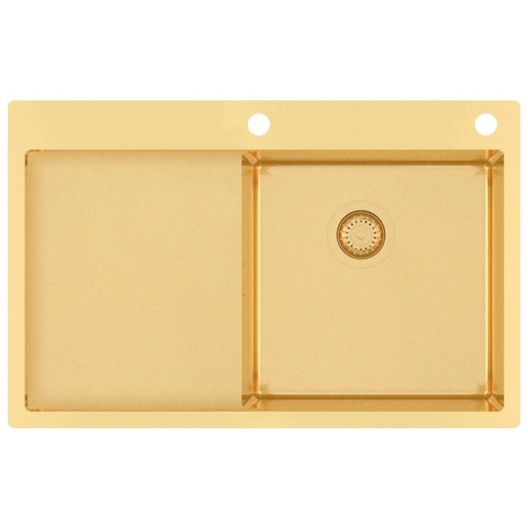 Virtuves izlietne HELIKA TERRA Nerūsējošā tērauda 780x500 mm, zelts R