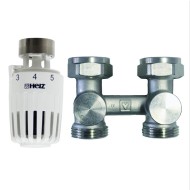 Komlplekts PROJECT ''D'' radiatoru pieslēgšanai no apakšas, taisns