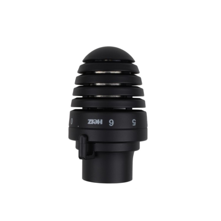 Termostata vārsta galva H DE LUXE, Herz, M28x1.5, Melna