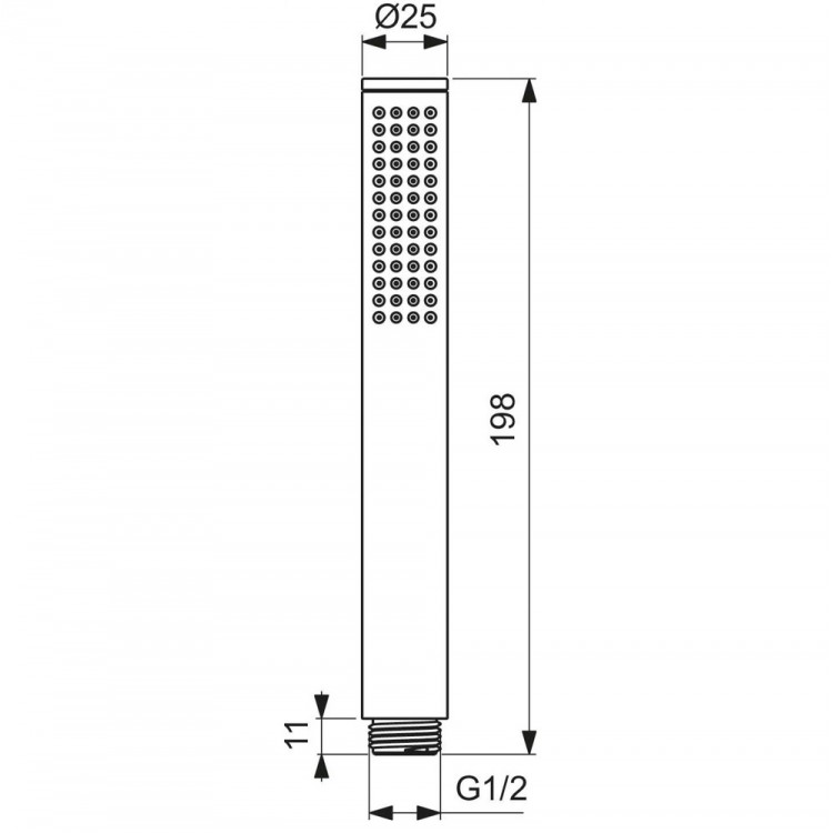 Rokas duša Ideal Standard Metal Stick, BC774XG