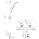 Dušas maisītājs ar termostatu un dušu Ideal Standard Ceratherm T50, A7217AA