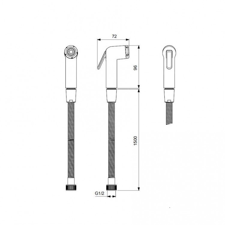 Iebūvējamais bidetta maisītājs Ideal Standard, hroms