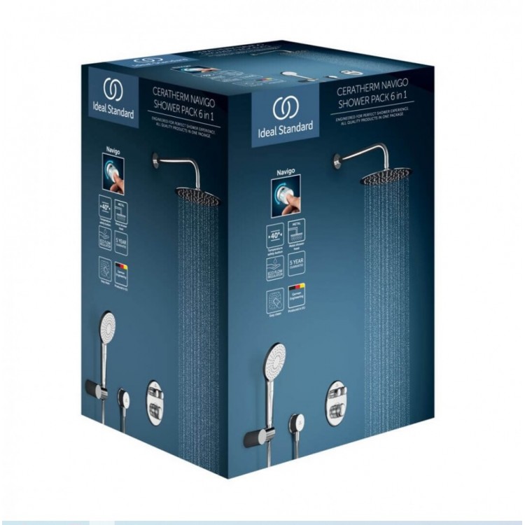 Termostata dušas sistēma iebūvējamā Ideal Standard Ceratherm Navigo, A7771AA