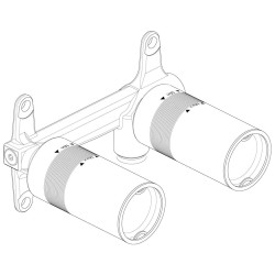 Iebūvējamā izlietnes maisītāja Ideal Standard iebūvējamā darba daļa, A1313NU