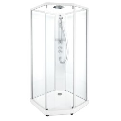 Dušas kabīne IFO Showerama 10-5 90x90cm, white/clear/frosted