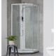 Dušas kabīne IFO Showerama 10-5 90x90cm, white/clear/frosted