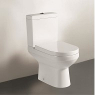 Tualetes pods Inter Ceramic Esai Rimless ar Soft Close poda vāku, balts