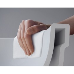 Tualetes pods Inter Ceramic Daisy Rimless ar Soft Close poda vāku, balts matēts