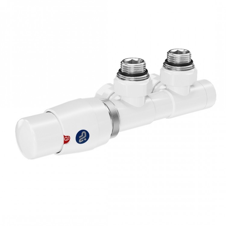 Instal Projekt Termostata vārstu dubultais komplekts Z15 L, balts