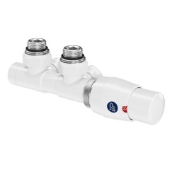 Instal Projekt Termostata vārstu dubultais komplekts Z15 R, balts