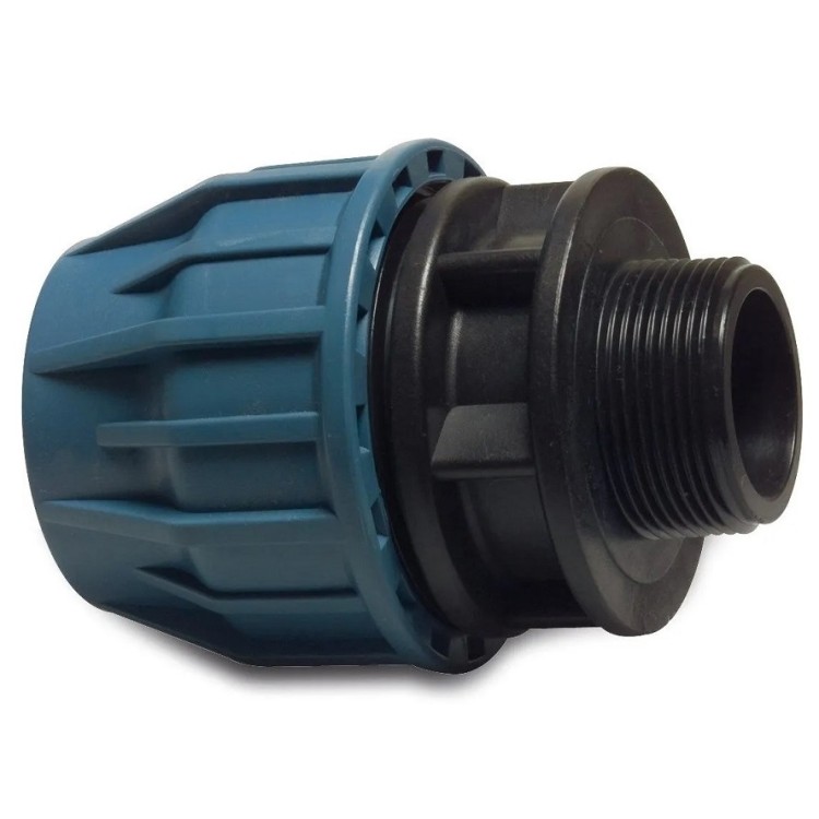 PP Kompresijas pāreja 25x3/4 ā.v. PE caurulēm