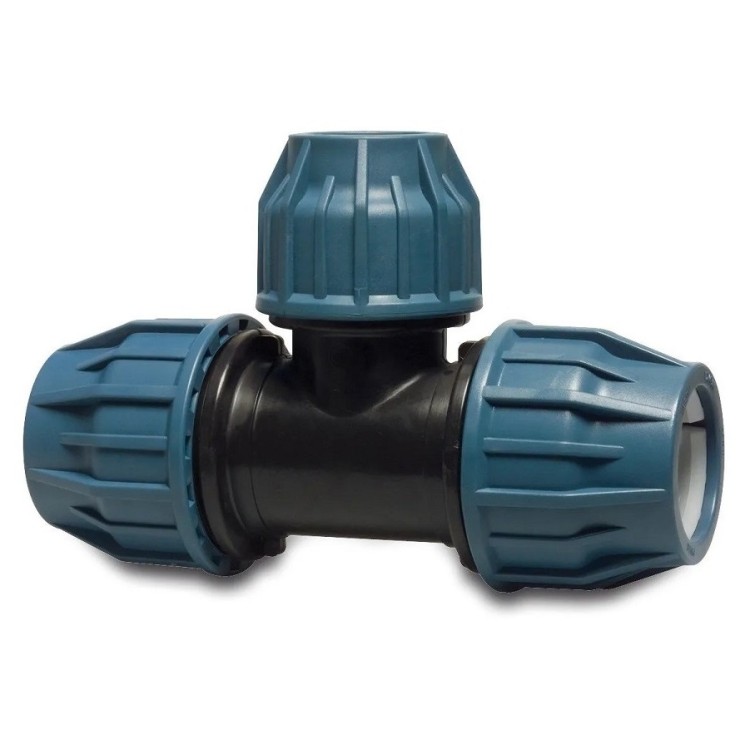 PP Kompresijas trejgabals 50x32x50 PE caurulēm