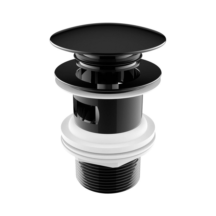 Sifona izplūde Jika Click-Clack, melna matēta