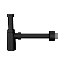 Izlietnes sifons glāze bez izplūdes Jika Mio 1 1/4x32, melns matēts
