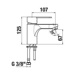 Izlietnes maisītājs JIKA Lyra Smart, hroms H3111Z10041101