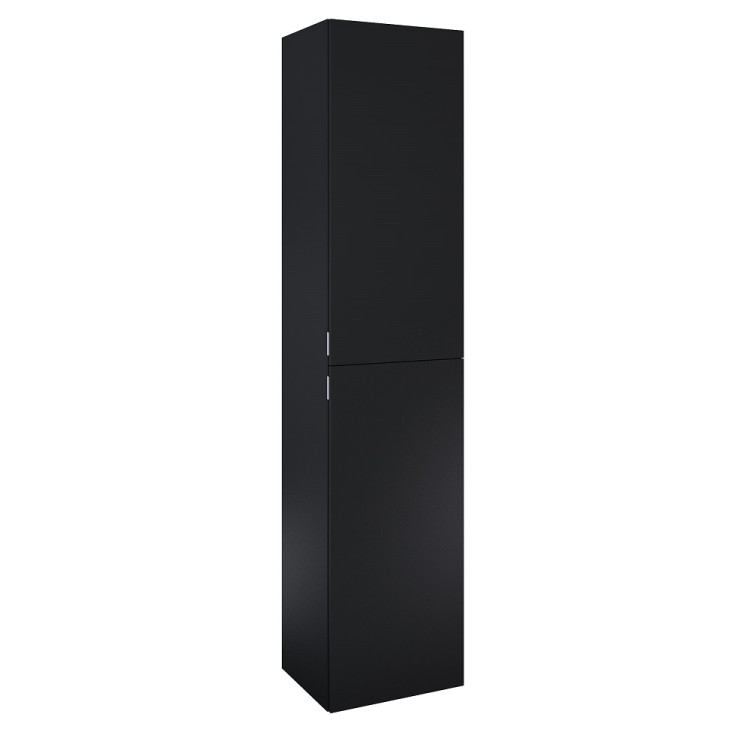 Vannas istabas augstais skapis Jika PURE 180x40x35cm, melns matēts