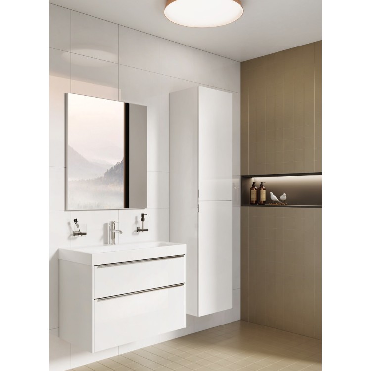 Vannas istabas skapītis ar izlietni Jika PURE 1020x440 mm, balts