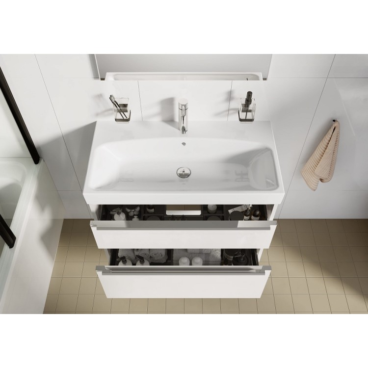 Vannas istabas skapītis ar izlietni Jika PURE 1020x440 mm, balts