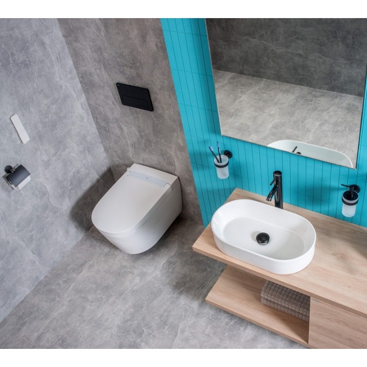 Tualetes pods piekaramais ar bidē funkciju Jika Mila Rimless, H8215230000001