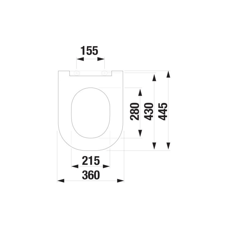 Tualetes poda vāks ar Soft Close QR JIKA MIO, H8917160000631