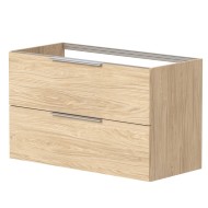 Vannas istabas skapītis izlietnei KAME LIRIS 100cm, gaišs ozols