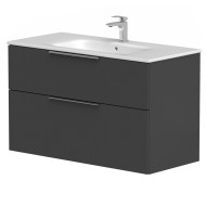 Vannas istabas skapītis KAME BIG ar izlietni Elida 101x46cm, grafīts