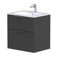 Vannas istabas skapītis KAME BIG ar izlietni Elida 61x46cm, grafīts